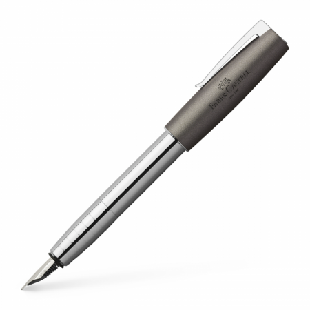 Loom Fountain Pen, Extra Fine, Metallic Grey